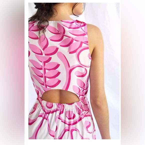 Pink Patterned Jumpsuit - Picture 4 of 13